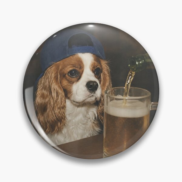 Item preview, Cavalier King Charles Beer Meme Dog designed and sold by goombi-creative.