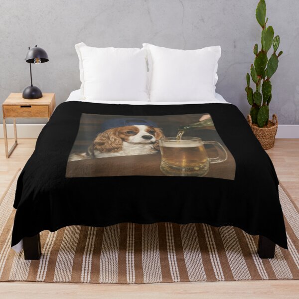 Item preview, Cavalier King Charles Beer Meme Dog designed and sold by goombi-creative.