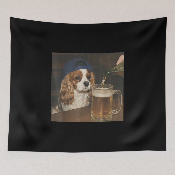 Item preview, Cavalier King Charles Beer Meme Dog designed and sold by goombi-creative.