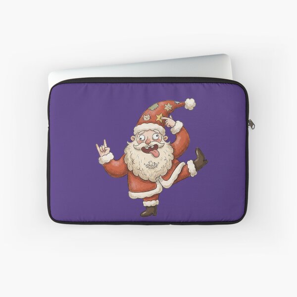 Item preview, Funny Rockstar Santa Claus Christmas Illustration designed and sold by aikdreams.