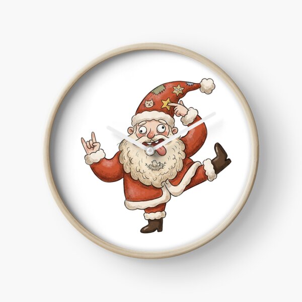 Item preview, Funny Rockstar Santa Claus Christmas Illustration designed and sold by aikdreams.