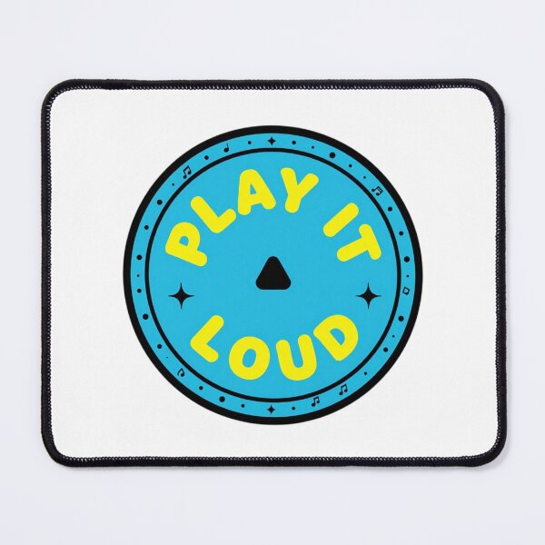 Item preview, Play It Loud Retro Vinyl Record Music Lover Badge designed and sold by FestivityFinds.