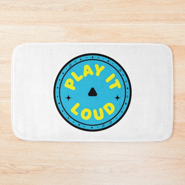 Item preview, Play It Loud Retro Vinyl Record Music Lover Badge designed and sold by FestivityFinds.