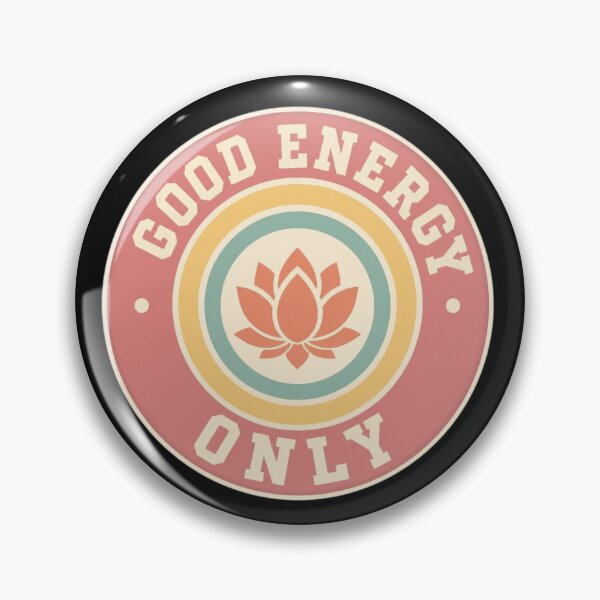 Item preview, Retro Good Energy Only Lotus Flower Aesthetic designed and sold by FestivityFinds.