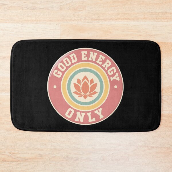 Item preview, Retro Good Energy Only Lotus Flower Aesthetic designed and sold by FestivityFinds.