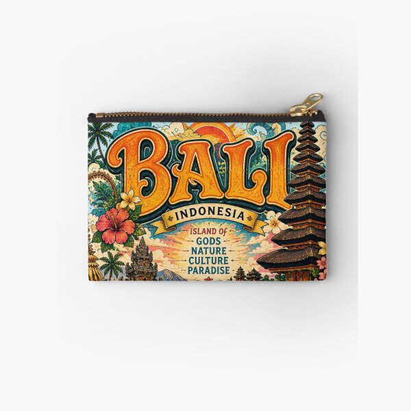 Item preview, Bali Indonesia Island of Gods Vintage Travel Poster designed and sold by Skyrocketz.