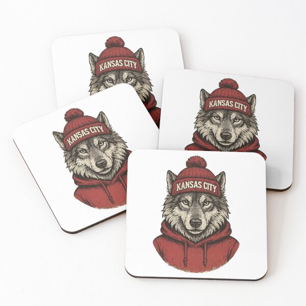 Item preview, Kansas City Wolf Fan Beanie Vintage Sports Illustration designed and sold by SarahLeon77822.