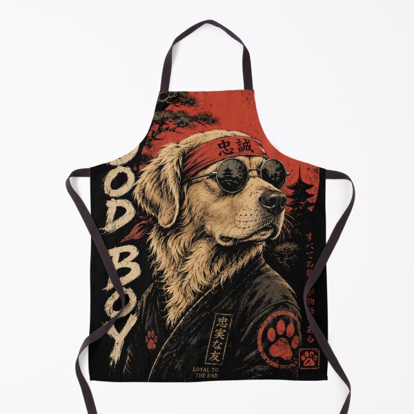Item preview, Good Boy Samurai - Golden Retriever Warrior designed and sold by GenZFashion000.