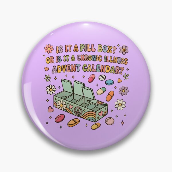 Item preview, Hippy Version of “Is it a pill box? Or is it a chronic illness advent calendar? designed and sold by CaitlynConnor.