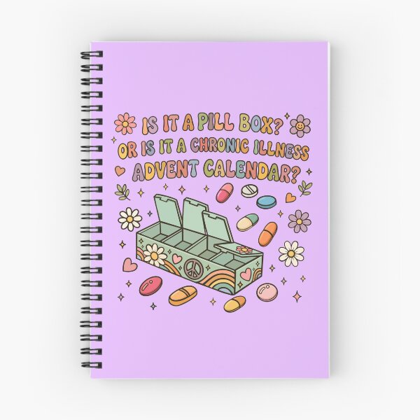 Item preview, Hippy Version of “Is it a pill box? Or is it a chronic illness advent calendar? designed and sold by CaitlynConnor.