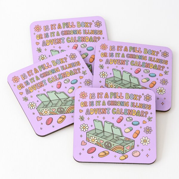 Item preview, Hippy Version of “Is it a pill box? Or is it a chronic illness advent calendar? designed and sold by CaitlynConnor.