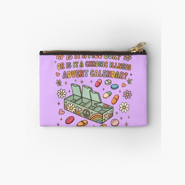 Item preview, Hippy Version of “Is it a pill box? Or is it a chronic illness advent calendar? designed and sold by Chronic Illness Awareness Shop.