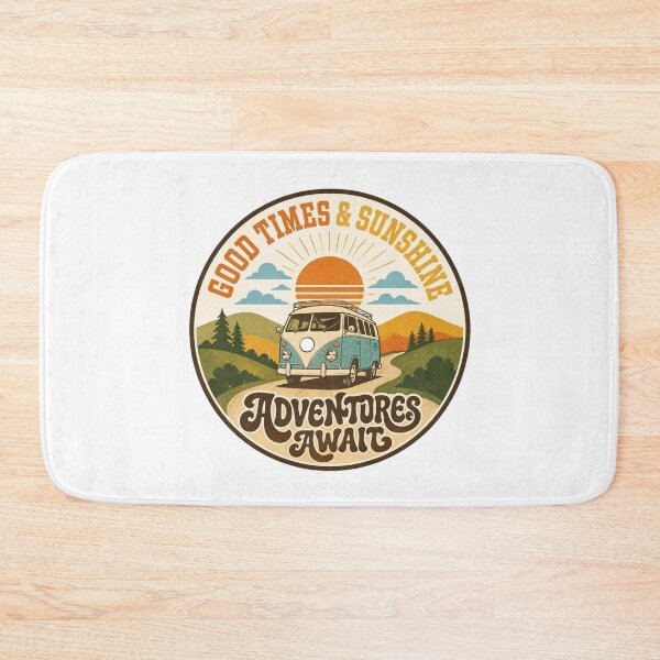 Item preview, Retro Good Times and Sunshine Adventures Await Camper Van designed and sold by FestivityFinds.