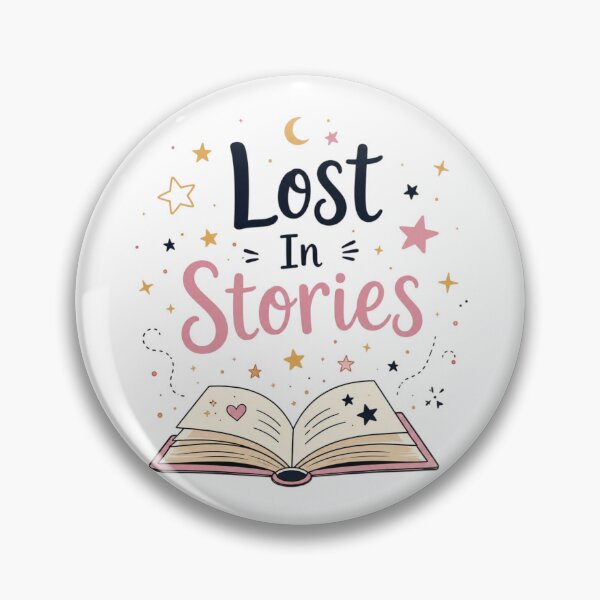 Item preview, Lost In Stories – Cute Open Book & Stars Book Lover Design designed and sold by Sanika arts .