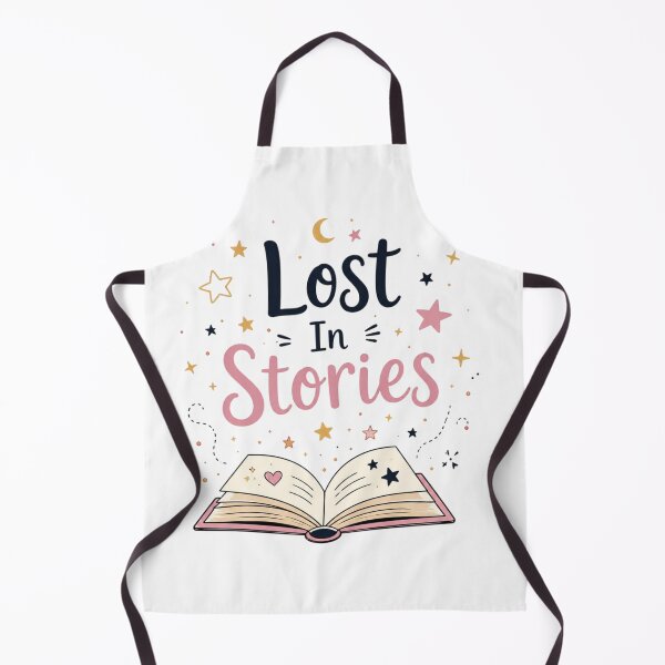 Item preview, Lost In Stories – Cute Open Book & Stars Book Lover Design designed and sold by Sanika arts .