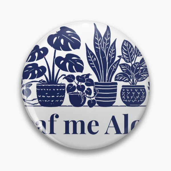 Item preview, Leaf me Alone Houseplant Lover Gift Design Navy designed and sold by EcologicoolShp.