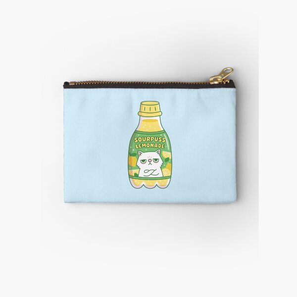 Item preview, Funny Grouchy Cat Sourpuss Lemonade Bottle designed and sold by rustydoodle.