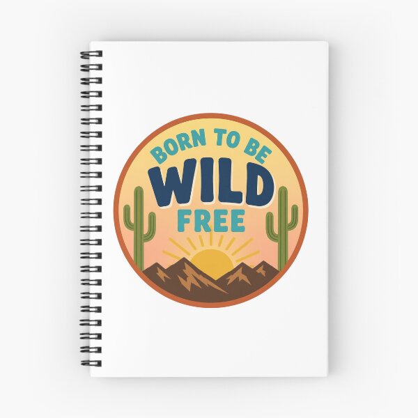 Item preview, Retro Born To Be Wild Free Cactus Desert Sunset designed and sold by FestivityFinds.