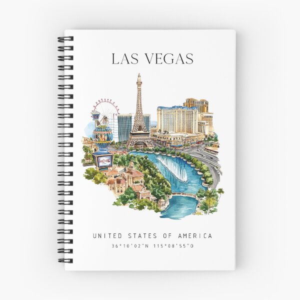 Item preview, Las Vegas Watercolor Poster – USA Travel Art designed and sold by LanaMeyers.