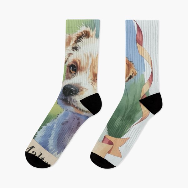 Item preview, Maltese Watercolor Portrait Art designed and sold by JebliDesign.