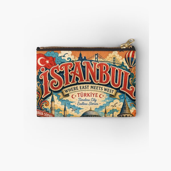 Item preview, Istanbul Türkiye Where East Meets West Vintage Travel Poster designed and sold by Skyrocketz.