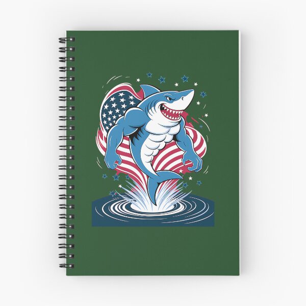 Item preview, Shark American Flag Usa 4Th Of July Funny Boys Girls Kids 321 designed and sold by Indulgentjapan.