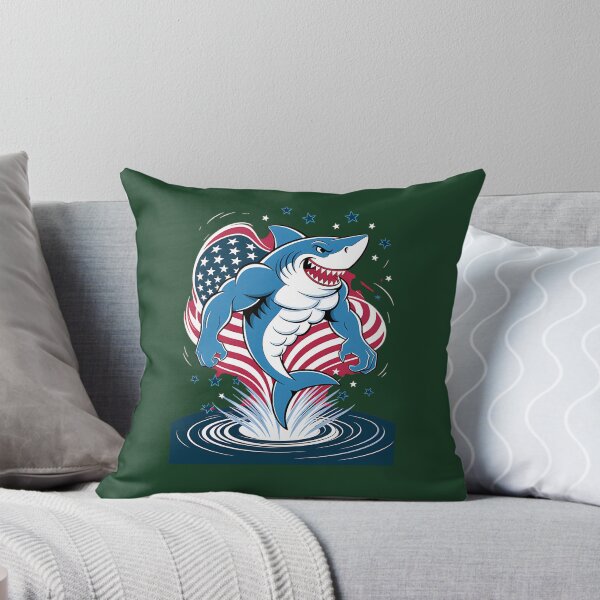 Item preview, Shark American Flag Usa 4Th Of July Funny Boys Girls Kids 321 designed and sold by Indulgentjapan.