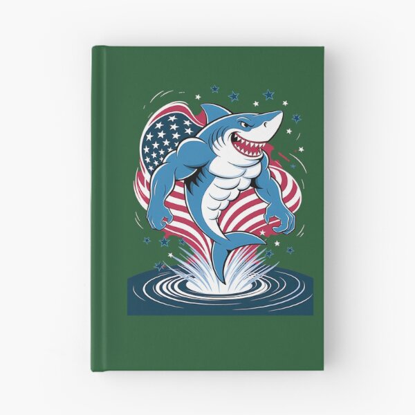Item preview, Shark American Flag Usa 4Th Of July Funny Boys Girls Kids 321 designed and sold by Indulgentjapan.