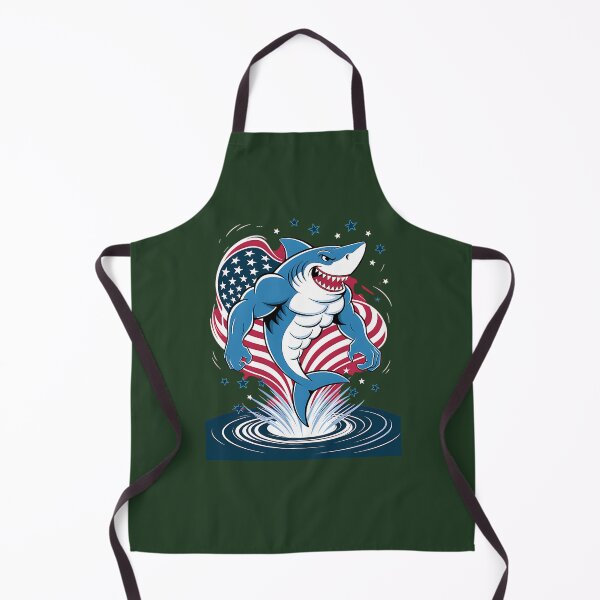 Item preview, Shark American Flag Usa 4Th Of July Funny Boys Girls Kids 321 designed and sold by Indulgentjapan.