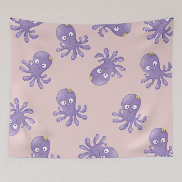 Item preview, Octopus - Light Pink designed and sold by IngridOsternack.