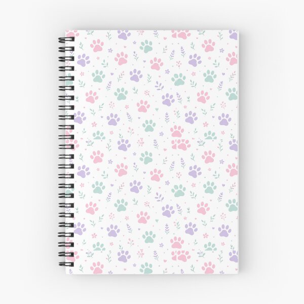 Item preview, Pastel Rainbow Cat Paw Print Pattern designed and sold by cozydrops.