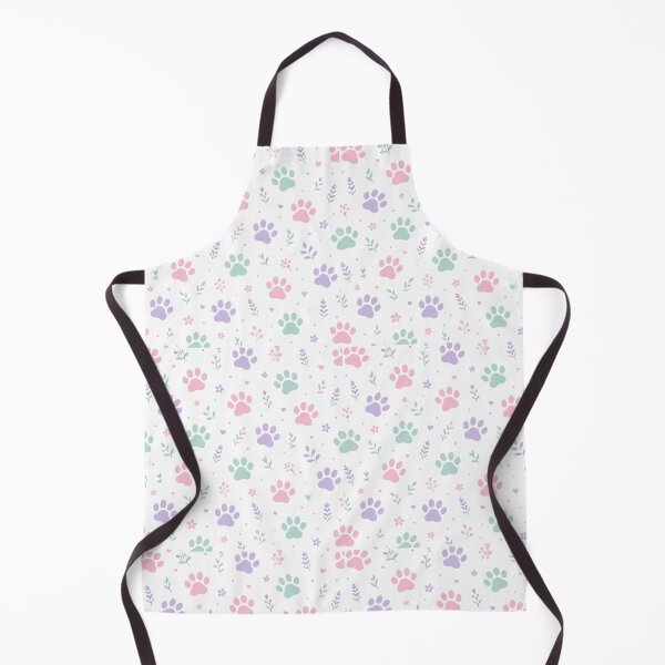 Item preview, Pastel Rainbow Cat Paw Print Pattern designed and sold by cozydrops.