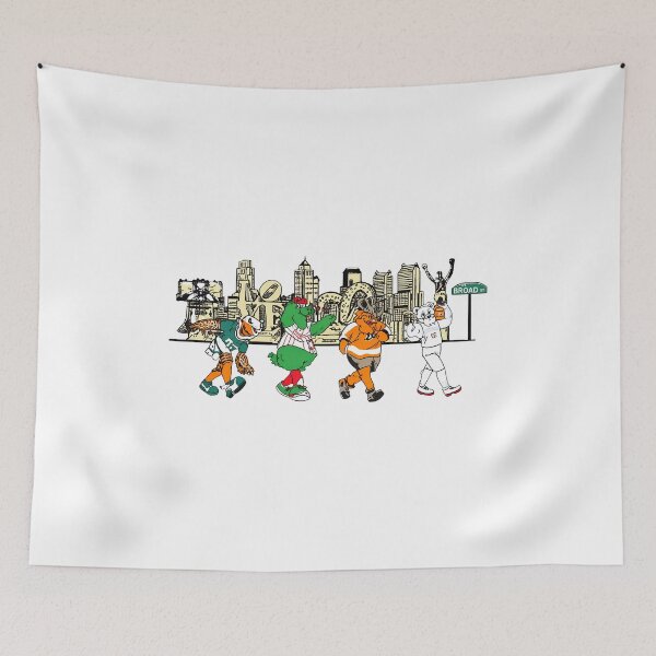 Item preview, Philadelphia Sports Mascots Skyline Parade designed and sold by WilliamTh31257.