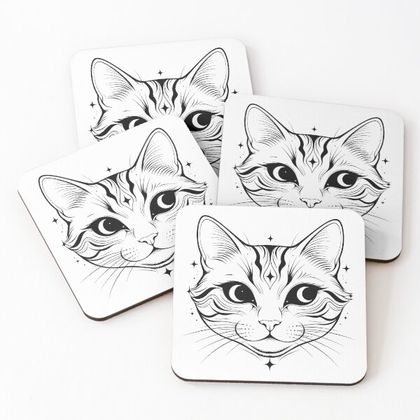 Item preview, Cat Face Moon Eyes designed and sold by agusrama.