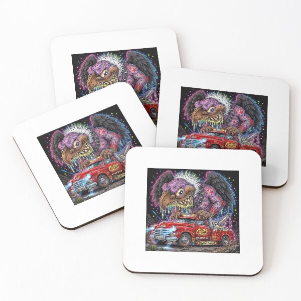 Item preview, Cooter's Towing Vulture Monster Tow Truck Fink Art designed and sold by WeirdWheeledArt.