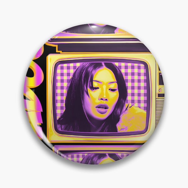 Item preview, Television Purple Frame Singer designed and sold by MixCreativ.