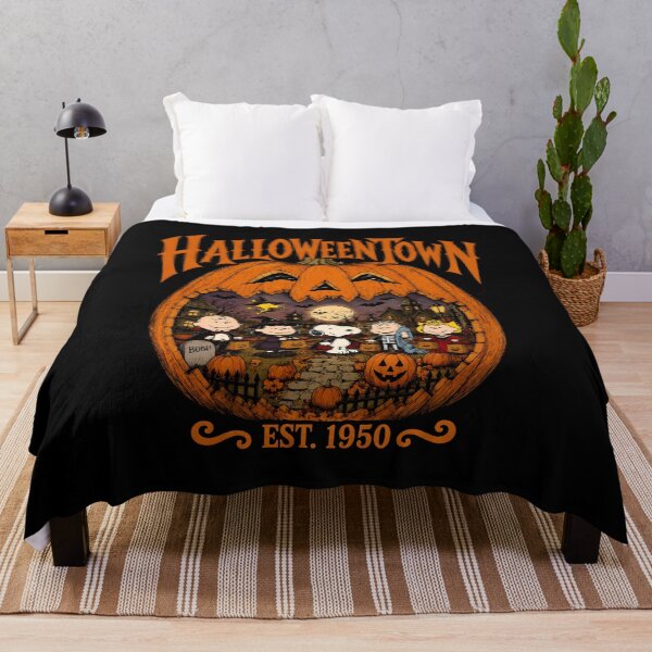 Item preview, Vintage Halloween Pumpkin Haunted Village Cartoon Graphic Shirt designed and sold by Polwick-Drbala.
