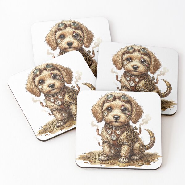 Item preview, Labrador Puppy SteamPunk designed and sold by MarigoldenSoul.