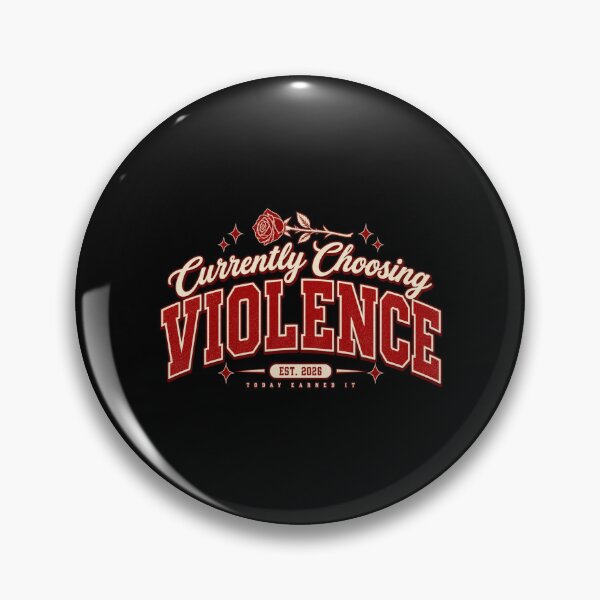 Item preview, Currently Choosing Violence Tee, Retro Varsity Attitude Graphic designed and sold by PhylonBoxx.