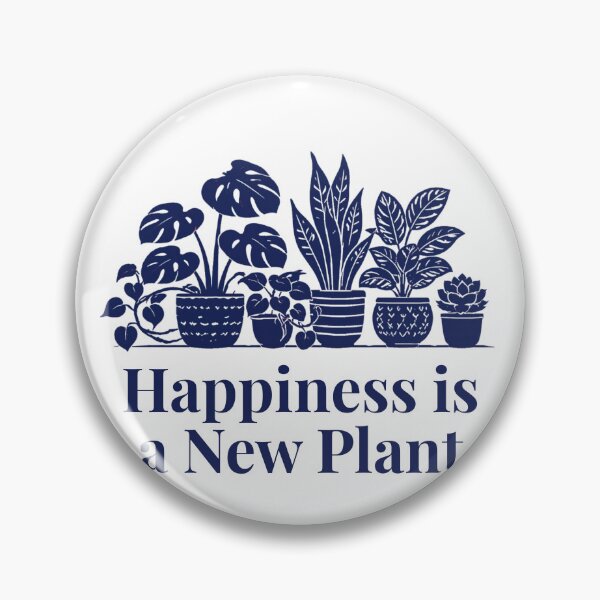 Item preview, Happiness is a New Plant Houseplant Gift Navy designed and sold by EcologicoolShp.