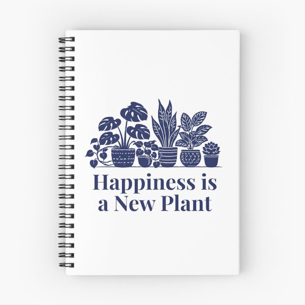 Item preview, Happiness is a New Plant Houseplant Gift Navy designed and sold by EcologicoolShp.