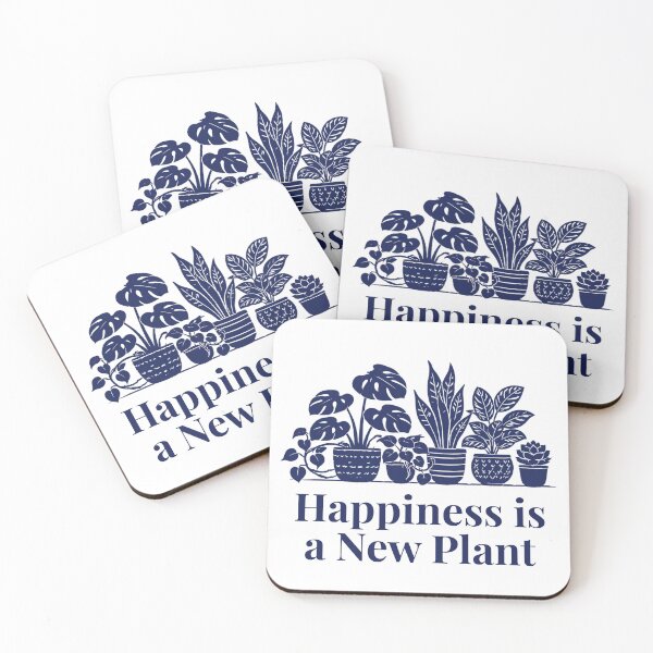 Item preview, Happiness is a New Plant Houseplant Gift Navy designed and sold by EcologicoolShp.