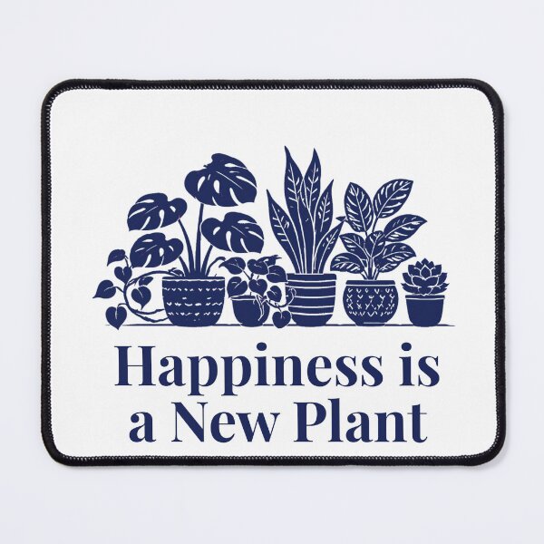 Item preview, Happiness is a New Plant Houseplant Gift Navy designed and sold by EcologicoolShp.