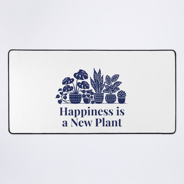 Item preview, Happiness is a New Plant Houseplant Gift Navy designed and sold by EcologicoolShp.