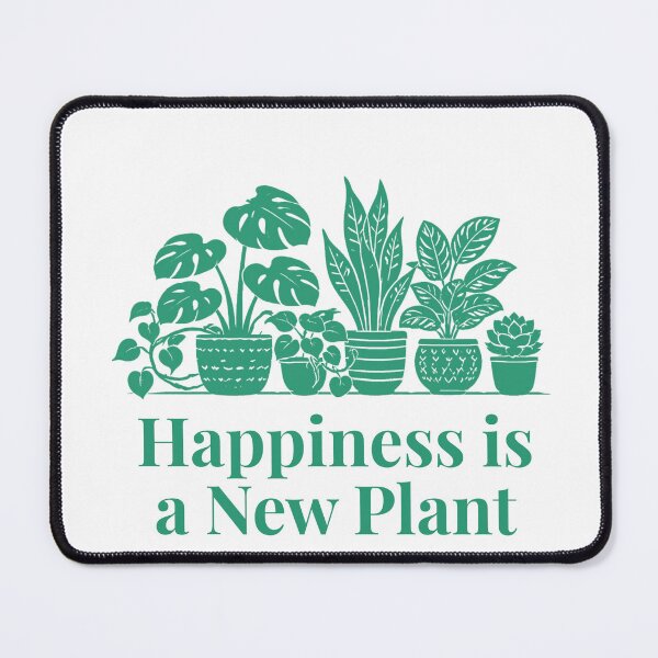 Item preview, Happiness is a New Plant Houseplant Gift Green designed and sold by EcologicoolShp.