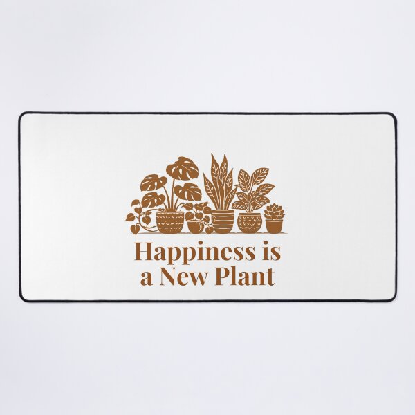 Item preview, Happiness is a New Plant Houseplant Gift Brown designed and sold by EcologicoolShp.