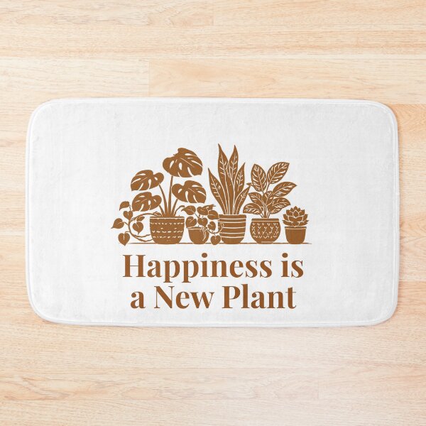 Item preview, Happiness is a New Plant Houseplant Gift Brown designed and sold by EcologicoolShp.