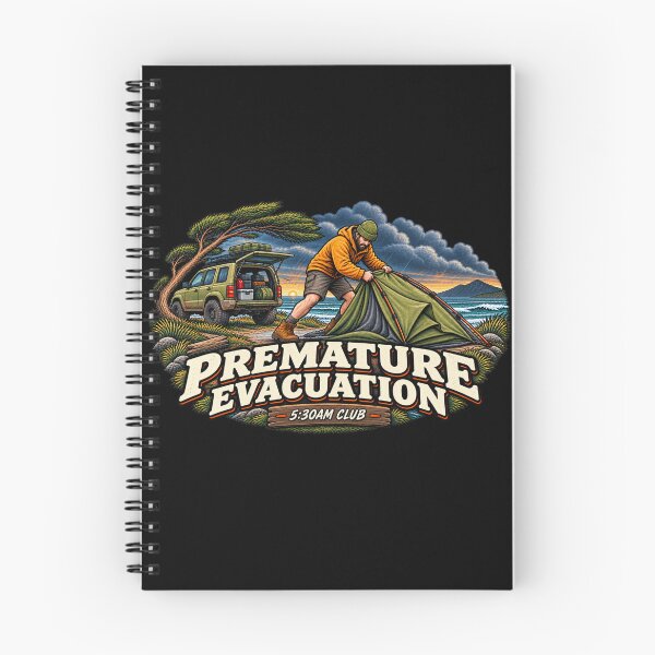 Item preview, Premature Evacuation Funny Camping Adult Humour Design designed and sold by EverclearDesign.
