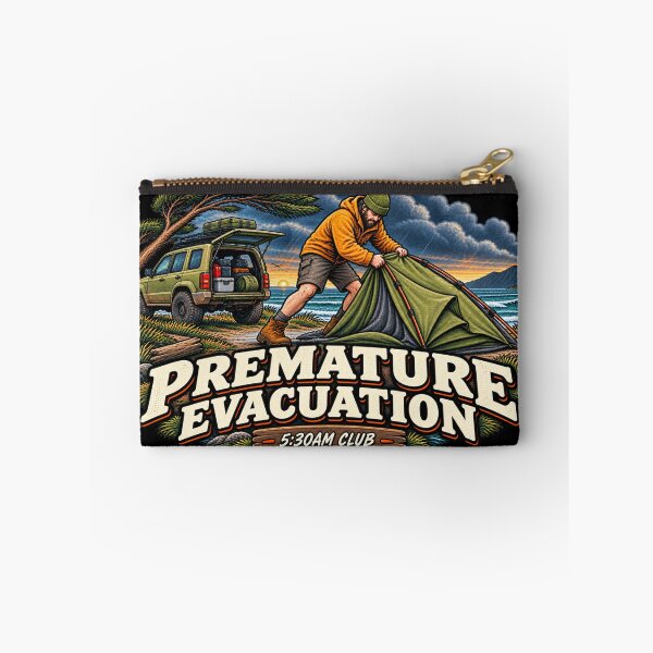 Item preview, Premature Evacuation Funny Camping Adult Humour Design designed and sold by EverclearDesign.