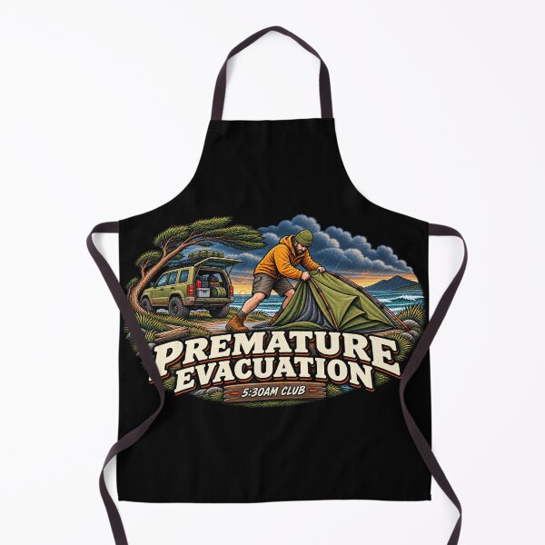 Item preview, Premature Evacuation Funny Camping Adult Humour Design designed and sold by EverclearDesign.